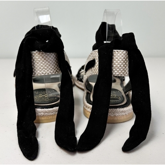 Vince camuto Black jute kimono sandals sz 7.5 new. - Picture 6 of 9